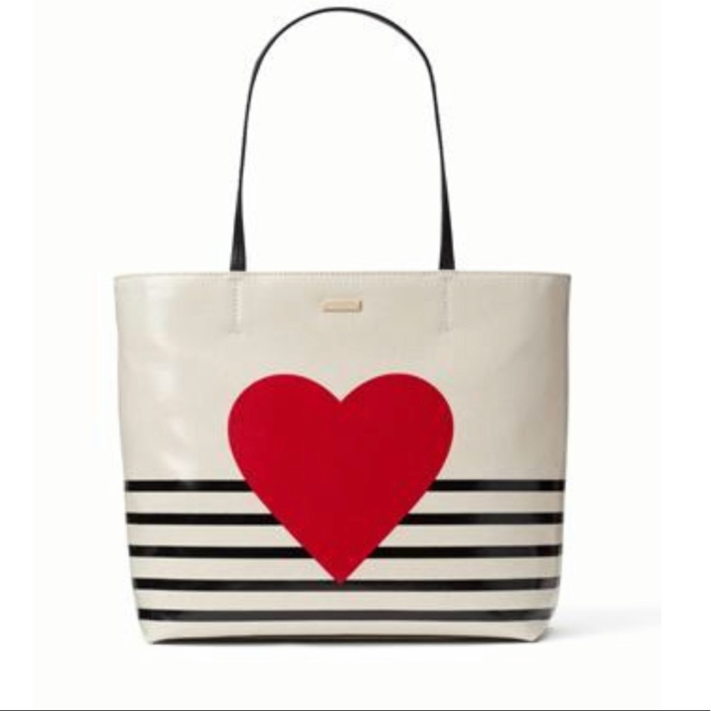 Like new Kate Spade red heart tote